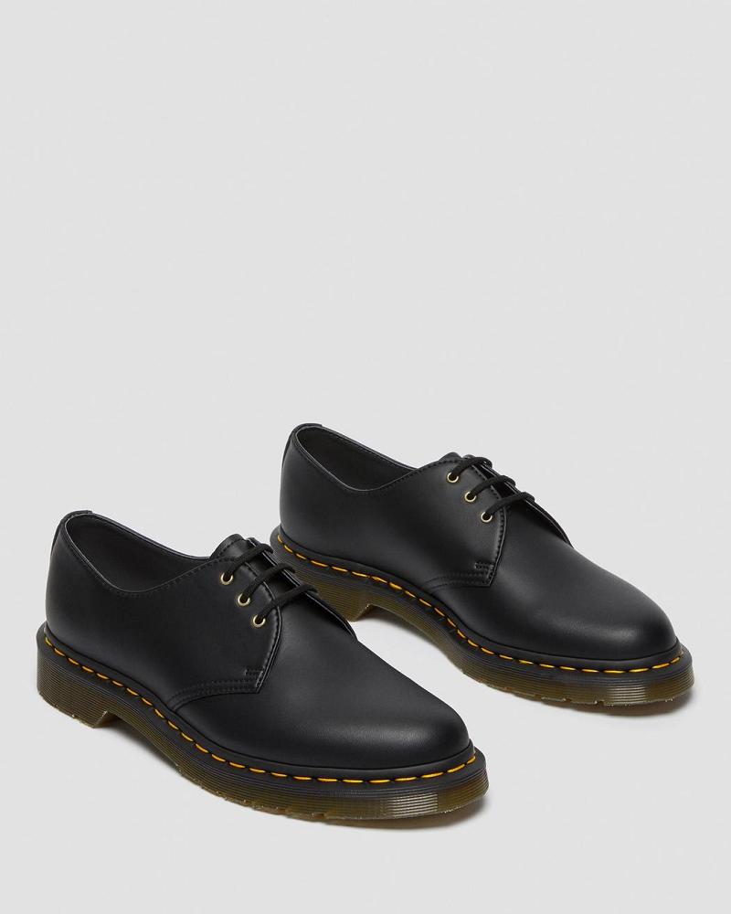 Dr Martens Vegan 1461 Felix Oxford Sko Dame Sort | DK 384LIS